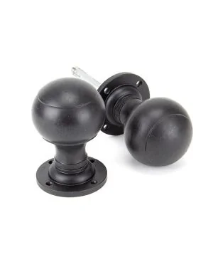 External Beeswax Regency Mortice/Rim Knob Set