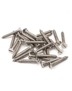 Stainless Steel 8x1¼" Countersunk Screws (25)