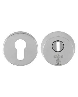 2 Star Security Escutcheon - Polished Stainless Steel