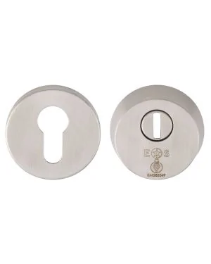 2 Star Security Escutcheon - Satin Stainless Steel