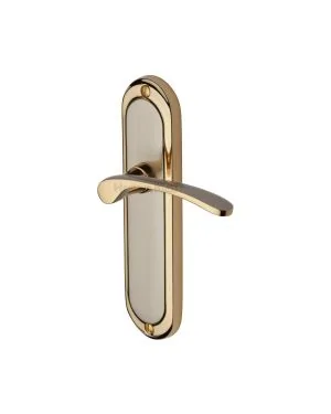 Heritage Brass Door Handle Lever Latch Ambassador Design Jupiter finish