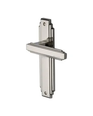 Heritage Brass Door Handle Lever Latch Astoria Design Polished Nickel finish