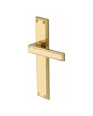 Heritage Brass Atlantis Long Lever Latch Polished Brass finish