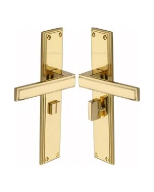Heritage Brass Atlantis Long Bathroom set Polished Brass finish