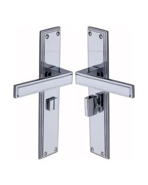 Heritage Brass Atlantis Long Bathroom set Polished Chrome finish