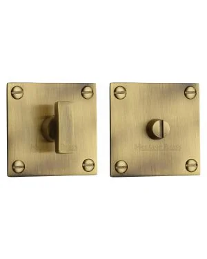 Heritage Brass Thumbturn & Emergency Release for Bathroom & Bedroom Doors Antique finish