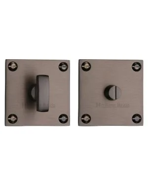 Heritage Brass Thumbturn & Emergency Release for Bathroom & Bedroom Doors Matt Bronze finish