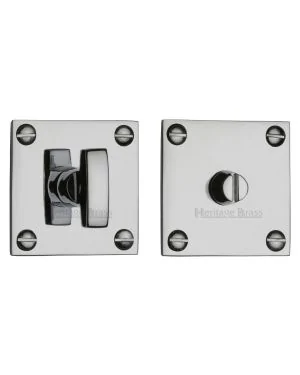 Heritage Brass Thumbturn & Emergency Release for Bathroom & Bedroom Doors Polished Chrome finish