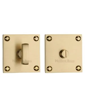 Heritage Brass Thumbturn & Emergency Release for Bathroom & Bedroom Doors Satin Brass finish