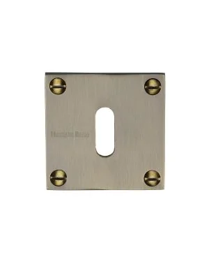 Heritage Brass Keyhole Escutcheon Antique finish