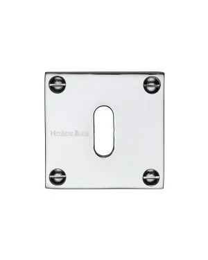 Heritage Brass Keyhole Escutcheon Polished Chrome finish