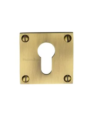 Heritage Brass Euro Profile Cylinder Escutcheon Antique finish