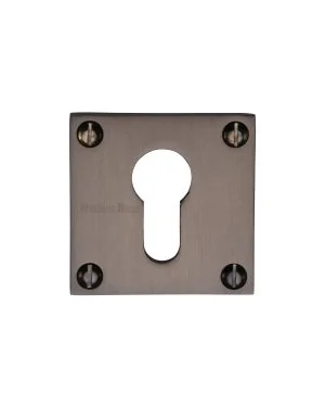Heritage Brass Euro Profile Cylinder Escutcheon Matt Bronze finish