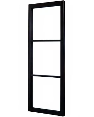 Bergen Black 3-Light Demi Panel