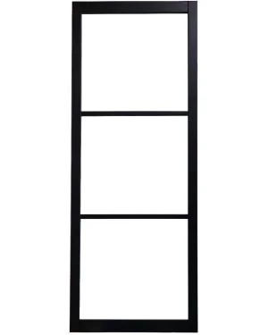 Bergen Black 3-Light Demi Panel (Made to Measure)