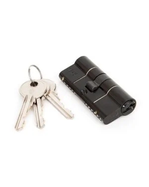 70mm Euro Cylinder (35-35) - Key & Key - Black