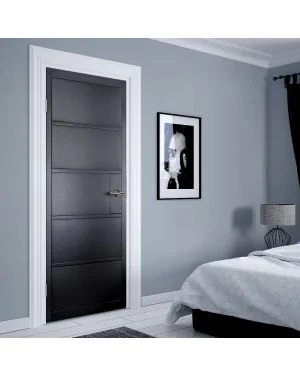 Odense Black Fire Door (FD30 - Made to Measure)