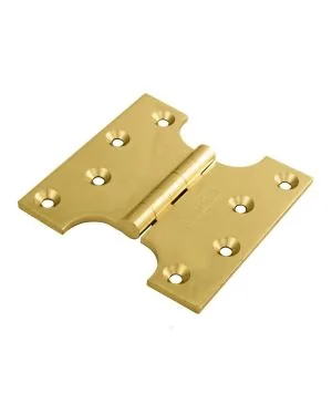 2" Throw Parliament Hinges (FD30) - Polished Brass
