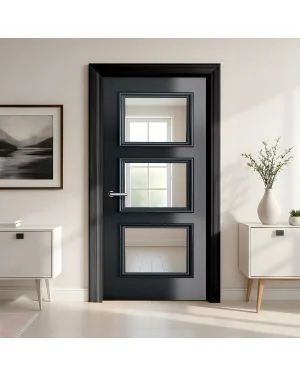 Brillar Black 3-Light Fire Door (FD30 - Bespoke)