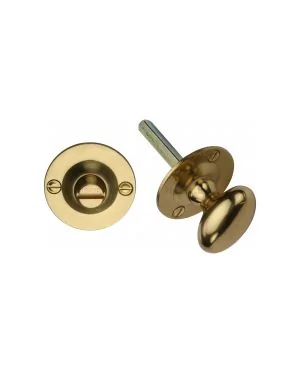 Heritage Brass Bolt for Privacy in Bathroom or Bedroom Doors Polished Brass finish