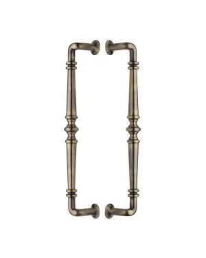 Heritage Brass Back to Back Door Pull Handle Avon Design Antique Brass finish