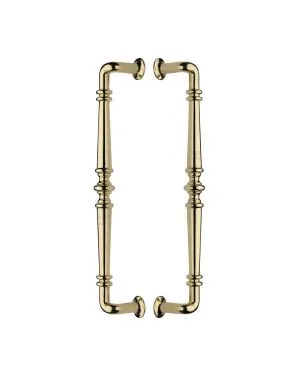 Heritage Brass Back to Back Door Pull Handle Avon Design Polished Brass finish