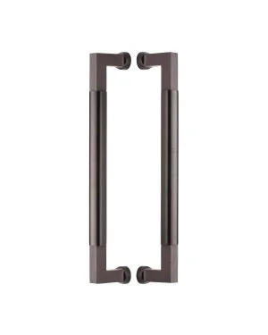 Heritage Brass Door Pull Handle Bauhaus Design 330mm Matt Bronze Finish