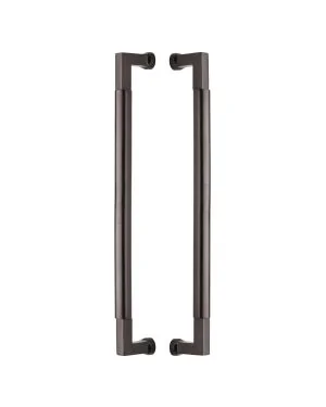 Heritage Brass Door Pull Handle Bauhaus Design 483mm Matt Bronze Finish