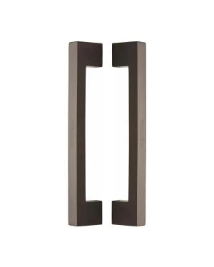 Heritage Brass Back to Back Door Pull Handle Metro Design 305mm Matt Bronze Finish
