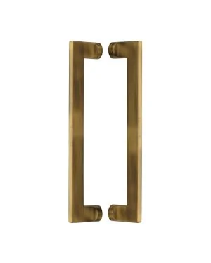 Heritage Brass Back to Back Door Pull Handle Apollo Design 307mm Antique Brass Finish
