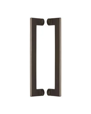 Heritage Brass Back to Back Door Pull Handle Apollo Design 307mm Matt Bronze Finish