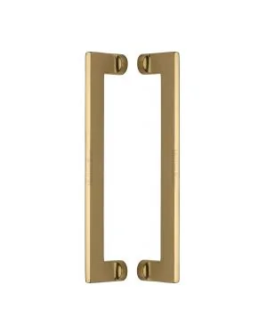 Heritage Brass Back to Back Door Pull Handle Apollo Design 307mm Polished Brass Finish
