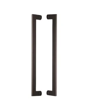 Heritage Brass Back to Back Door Pull Handle Apollo Design 460mm Matt Bronze Finish