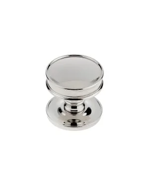 Berkeley Mortice Knob - Polished Nickel
