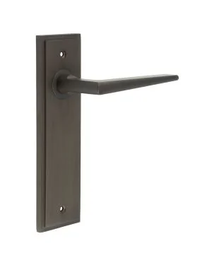 Mayfair Lever On Backplate - Dark Bronze