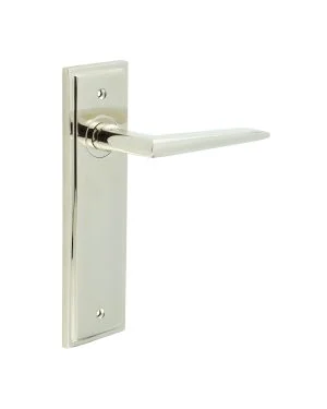 Mayfair Lever On Backplate - Polished Nickel