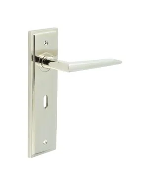 Mayfair Lever On Backplate - Polished Nickel