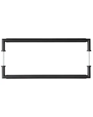 Piccadilly Back To Back Pull Handle - Matt Black