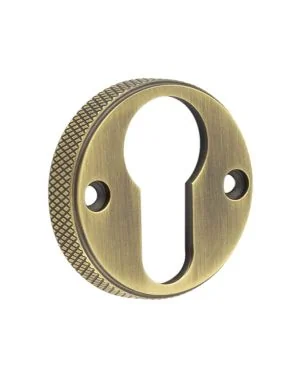 Westbourne Euro Escutcheon - Antique Brass