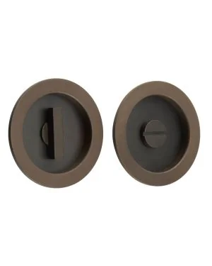 Burlington Sliding Door Round Bathroom Turn - Dark Bronze