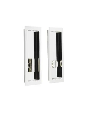 Burlington Sliding Door Rectangular Bathroom Turn - Polished Nickel