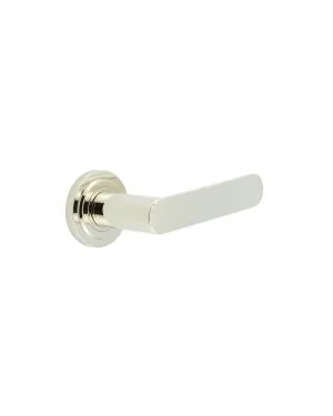 Kensington Lever On Rose - Polished Nickel