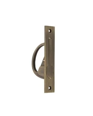 Burlington Sliding Door Edge Pull - Antique Brass