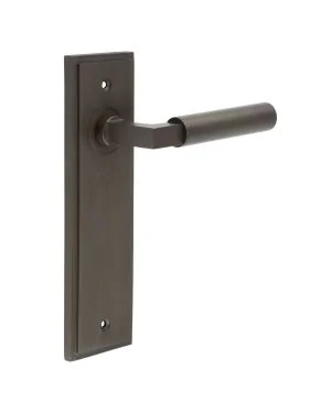Westminster Lever On Backplate - Dark Bronze