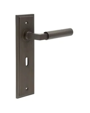 Westminster Lever On Backplate - Dark Bronze