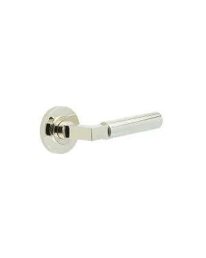 Westminster Lever On Rose - Polished Nickel