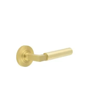 Westminster Lever On Rose - Satin Brass
