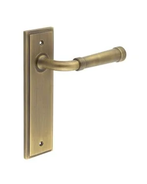 Highgate Lever On Backplate - Antique Brass