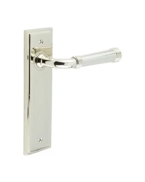 Highgate Lever On Backplate - Polished Nickel