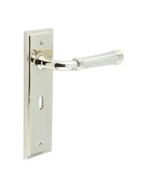 Highgate Lever On Backplate - Polished Nickel
